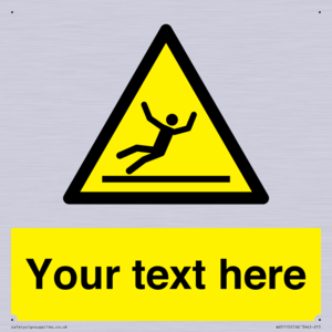 Custom Figure Slipping Sign